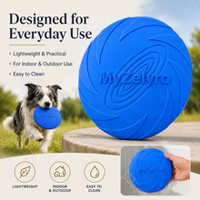 FlyPaw soft dog frisbee showing the flexible edge that is gentle on teeth