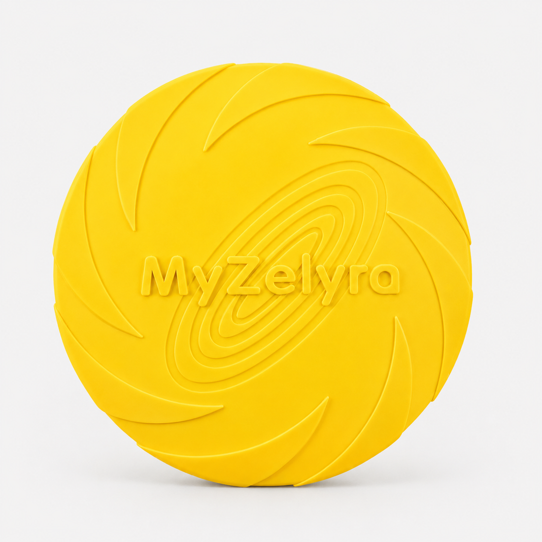 FlyPaw soft flying disc for dogs in yellow