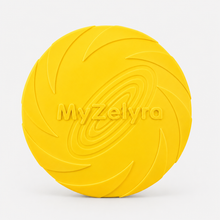 FlyPaw soft flying disc for dogs in yellow